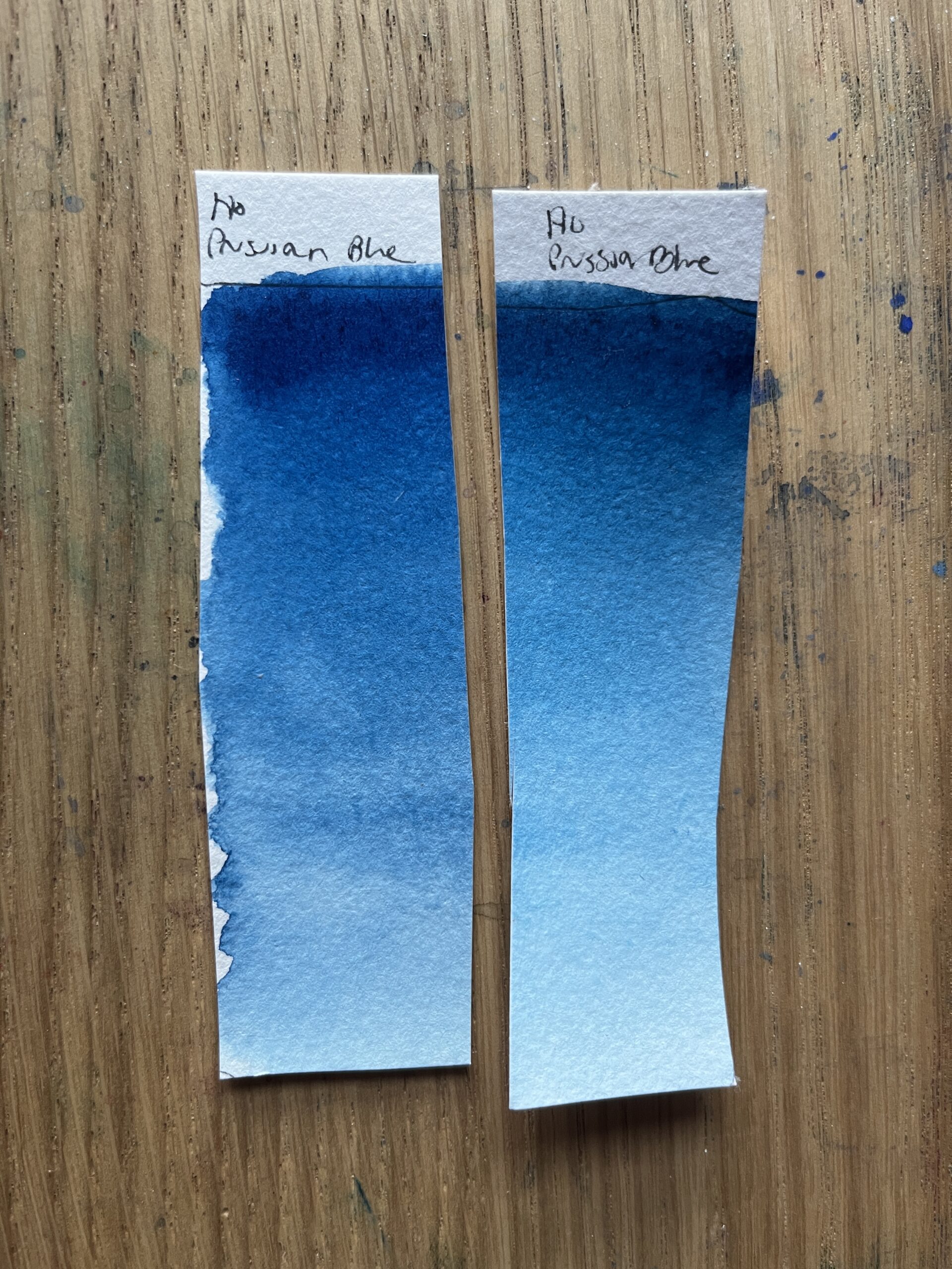 Lightfastness tests for Holbein's Prussian Blue (PB27)